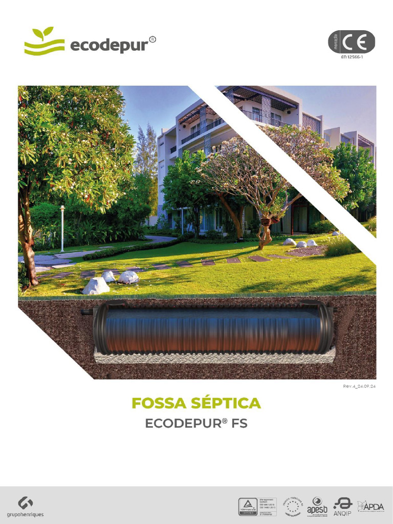 CT - Fs Ecodepur Gde Rev4 | PDF | Tanque séptico | Águas residuais