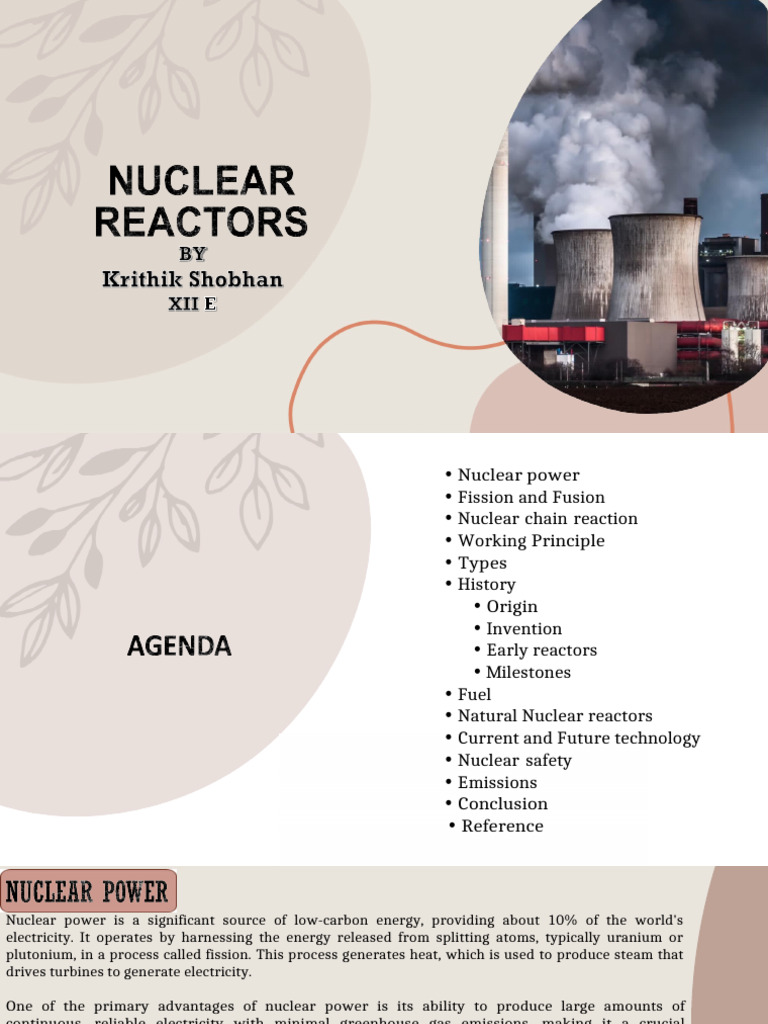 Phy Project Final | PDF | Nuclear Reactor | Nuclear Fission