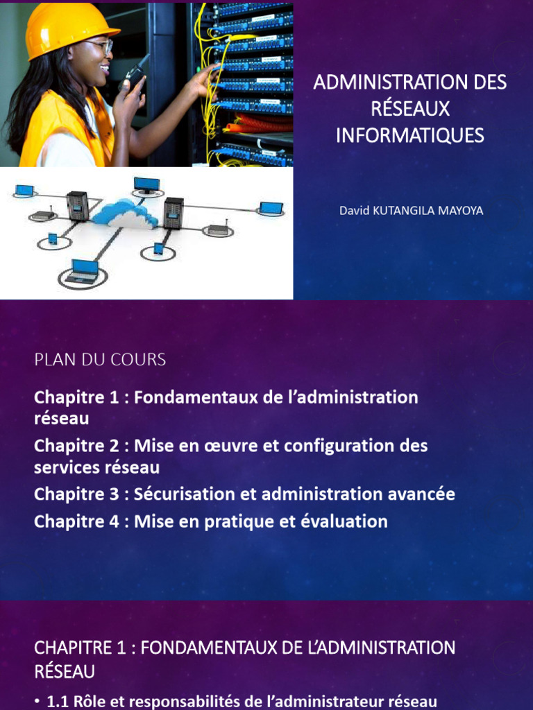 Administration Réseaux Sous Windows - Master 2 UCC | PDF | Topologie de ...