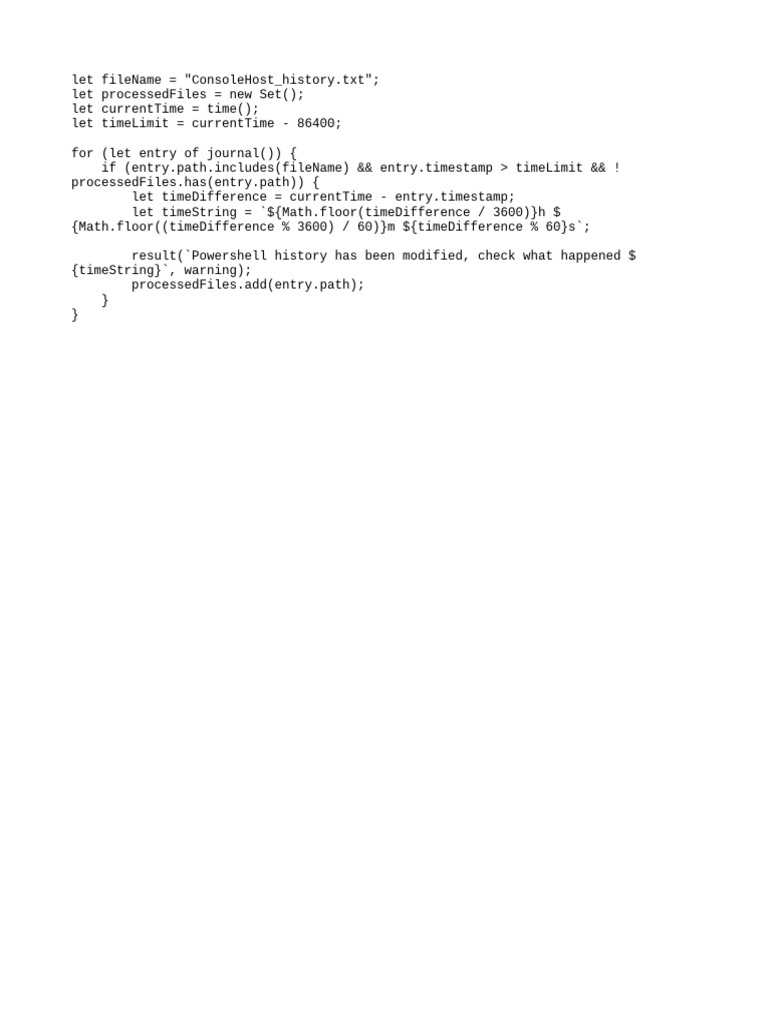 Check ConsoleHost History | PDF