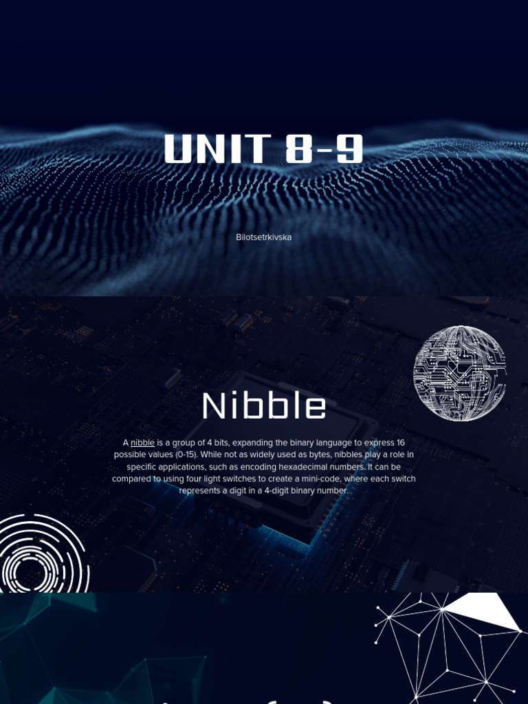 Nibble A Nibble Is A Group of 4 Bits, Expanding The Binary Language ...
