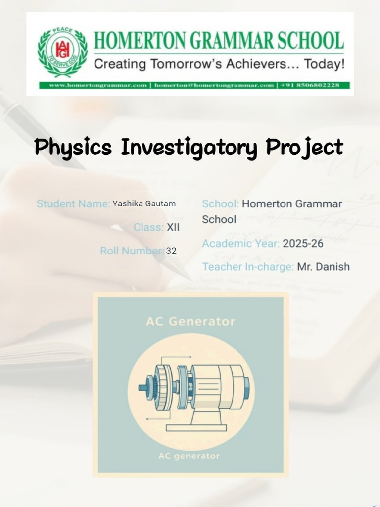 Physics Practical File Project Class 12th PDF | PDF | Electromagnetic ...