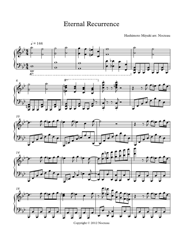 Hoshizora No Memoria Ost 01 Eternal Recurrence