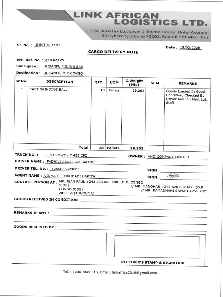 Cargo Delivery Note - 5154225 - T 916 DWT T 423 CFZ - 20260216200220131 ...