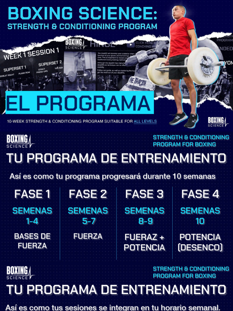 The PROGRAM Boxing Science Strength and Conditioning Program SPANISH ...