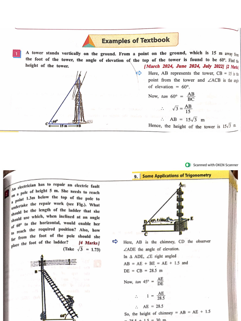 Some Application of Trigonometry | PDF