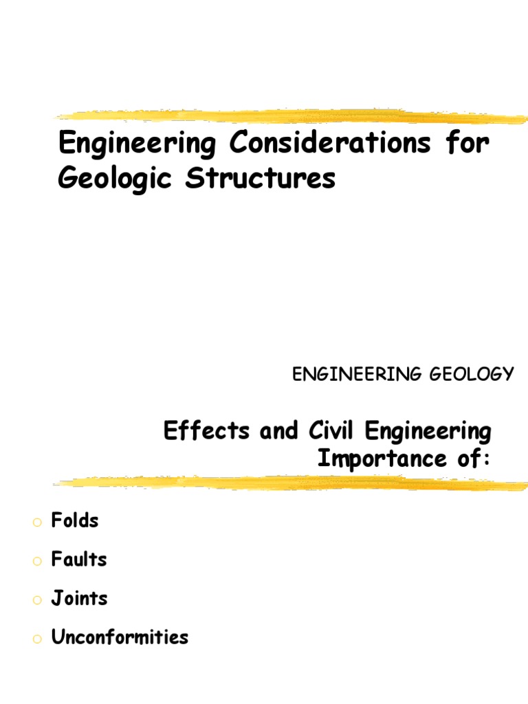 Engineering Geology for Civil Structures | PDF | Fault (Geology ...