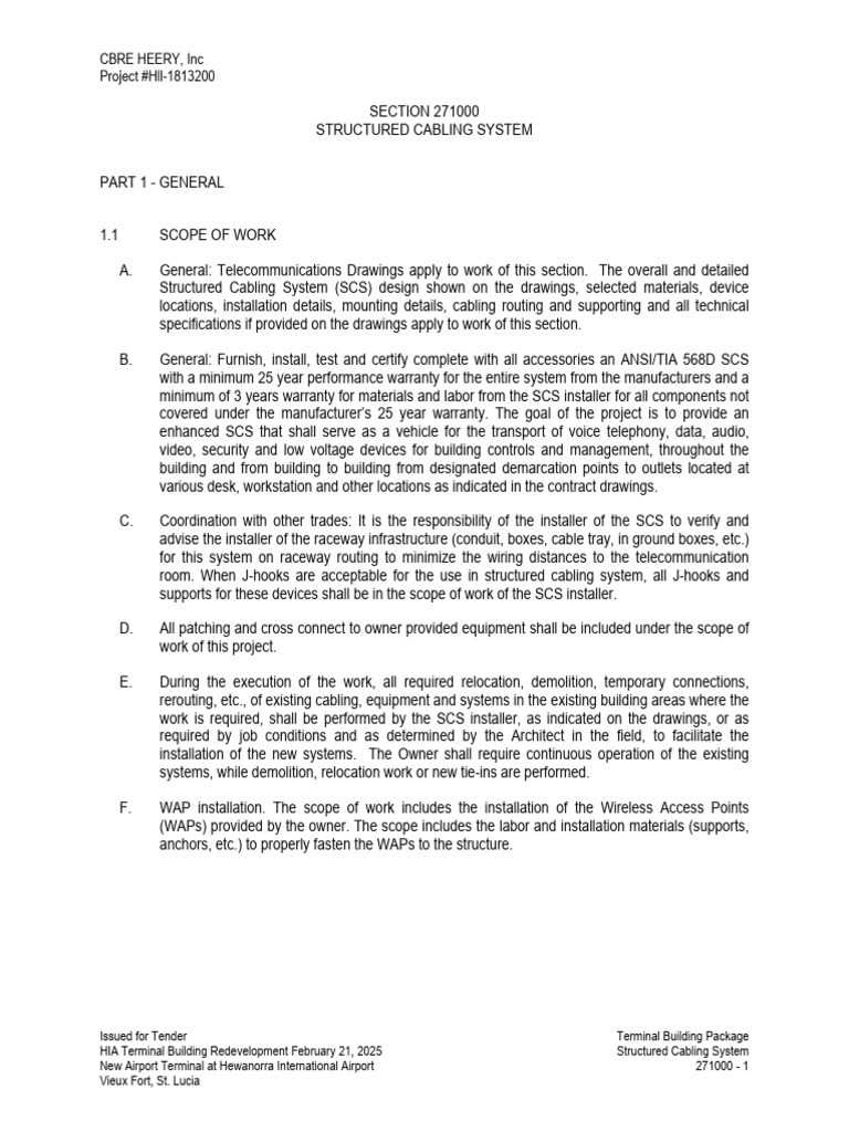 Structured Cabling System | PDF | Optical Fiber | Electrical Connector