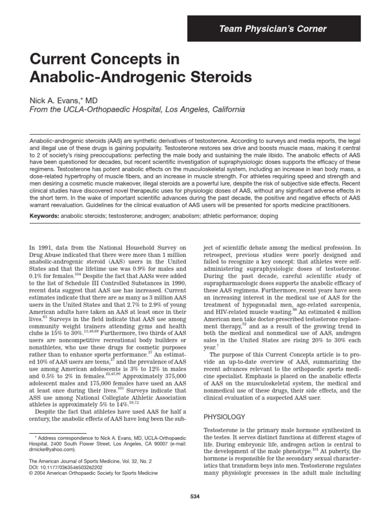 Anabolic Androgenic Steroids02 | PDF | Testosterone | Medical Specialties