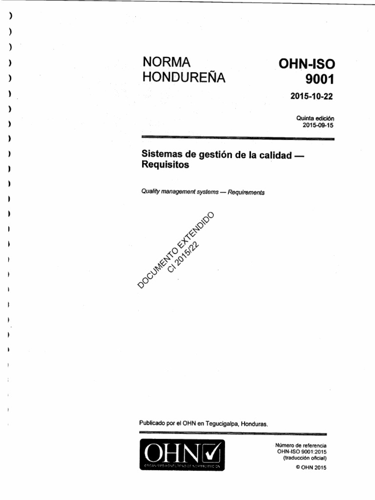 Sistemas de Gestion de La Calidad - Norma Iso 9001 | PDF