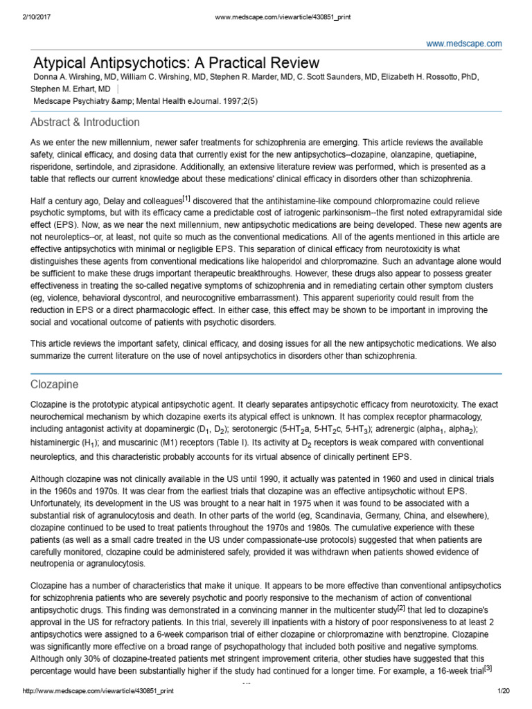 Atypical Antipsychotics - Testicular Atrophy | PDF | Clozapine ...