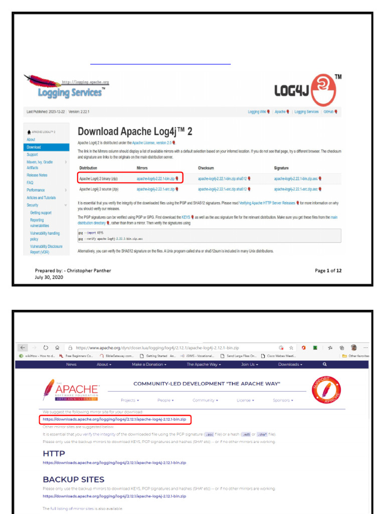 Tutorial 2.2 - Setting Up Log4j2 (Updated Jan-22-2024) | PDF | Windows ...