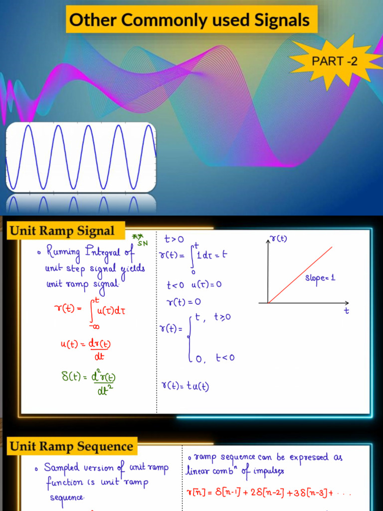 Lecture-06 Other Commonly Used Signals Part-02 | PDF