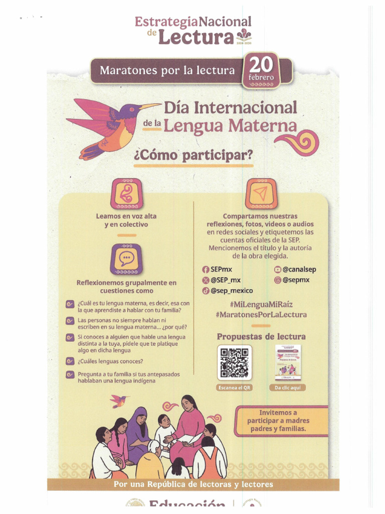 Infografía. Día Internacional de La Lengua Materna | PDF