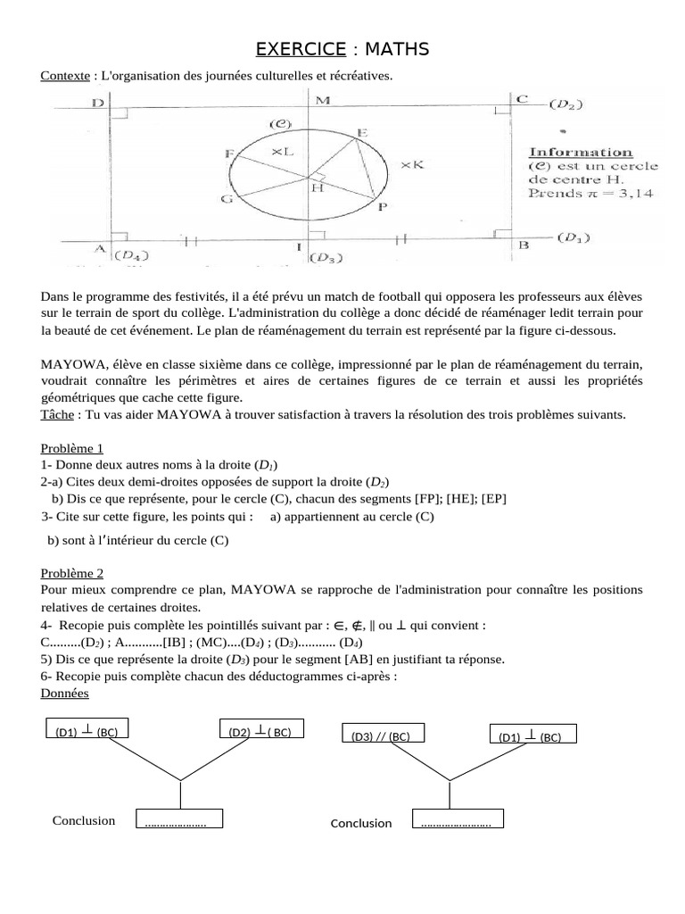 Exo Maths 6 | PDF