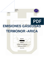 Termoelectrica Termonor Arica - EMISIONES GASEOSAS