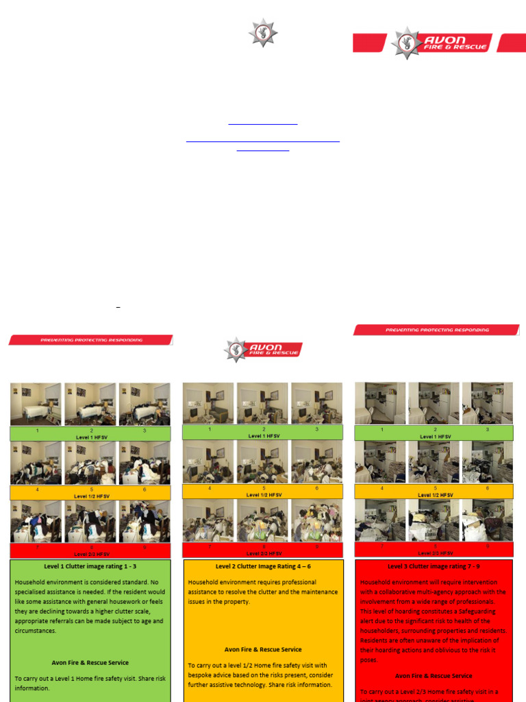 Clutter Image Rating Scale | PDF | Fires | Firefighter