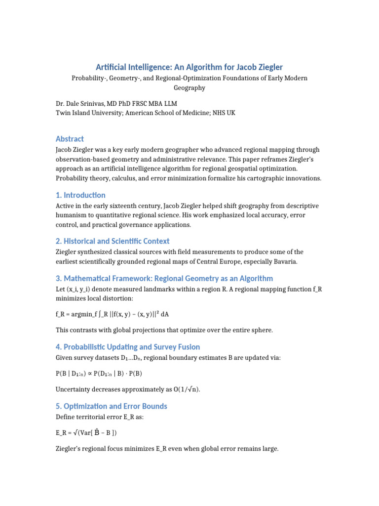 Artificial Intelligence Algorithm For Jacob Ziegler | PDF | Cartography ...