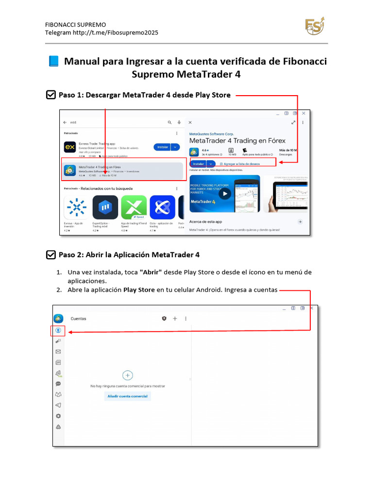 Manual MetaTrader 4 Fibonacci Supremo | PDF