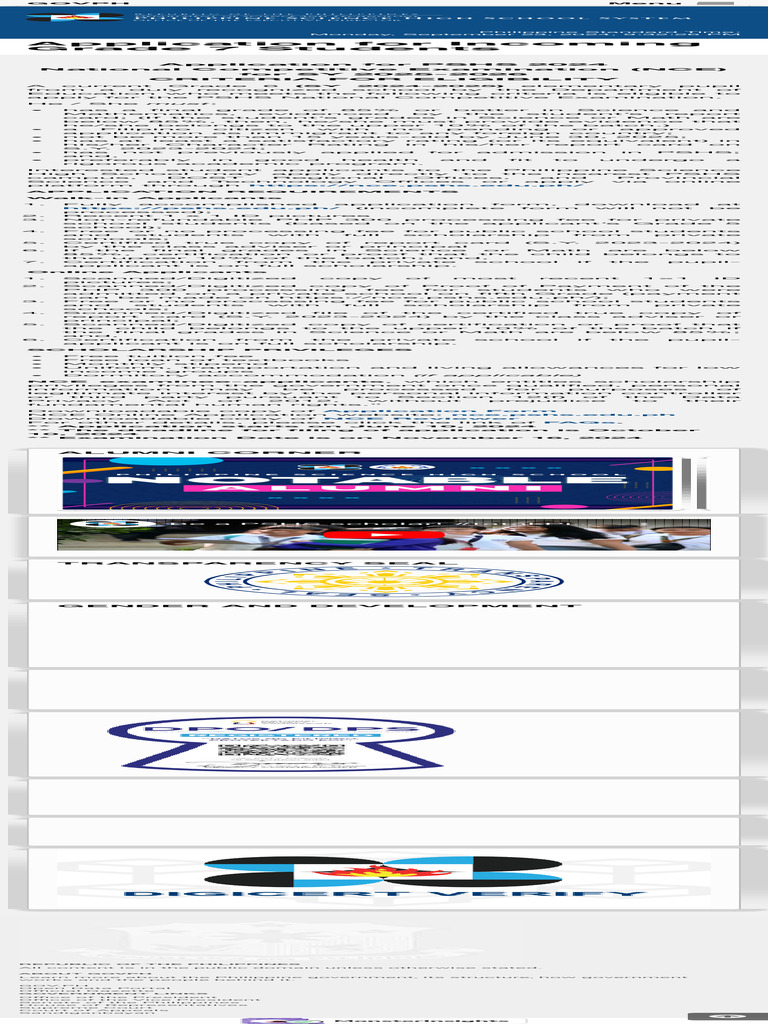 Application For Incoming Grade 7 Students - Admission | PDF