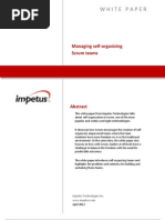 Managing Self-organizing SCRUM Teams- Impetus White Paper