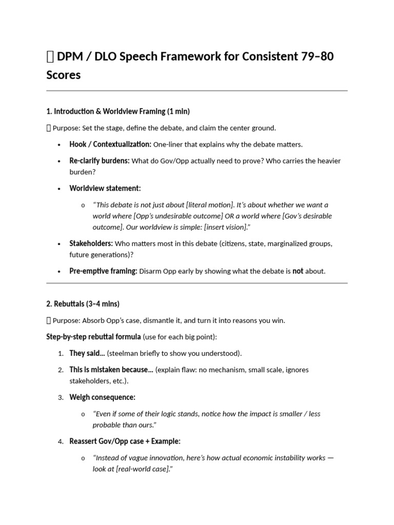 Dpm Template | PDF | Argument | Reason
