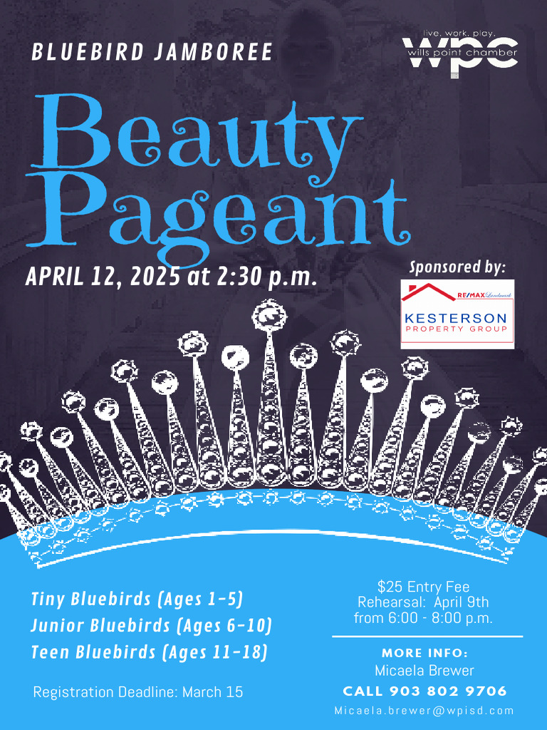 Bluebird Jamboree Pageant Entry Form Fillable | PDF