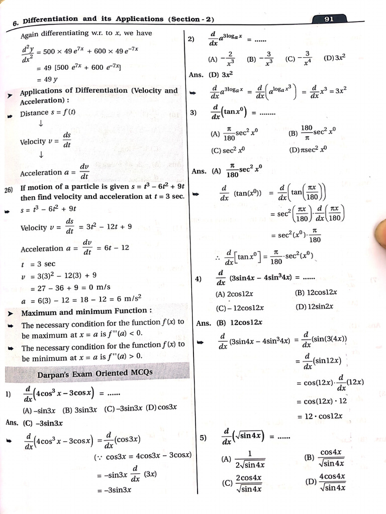 6 Diffrentiation | PDF