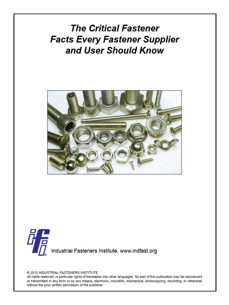 The Critical Fastener Facts Every Fastener Supplier and User Should ...