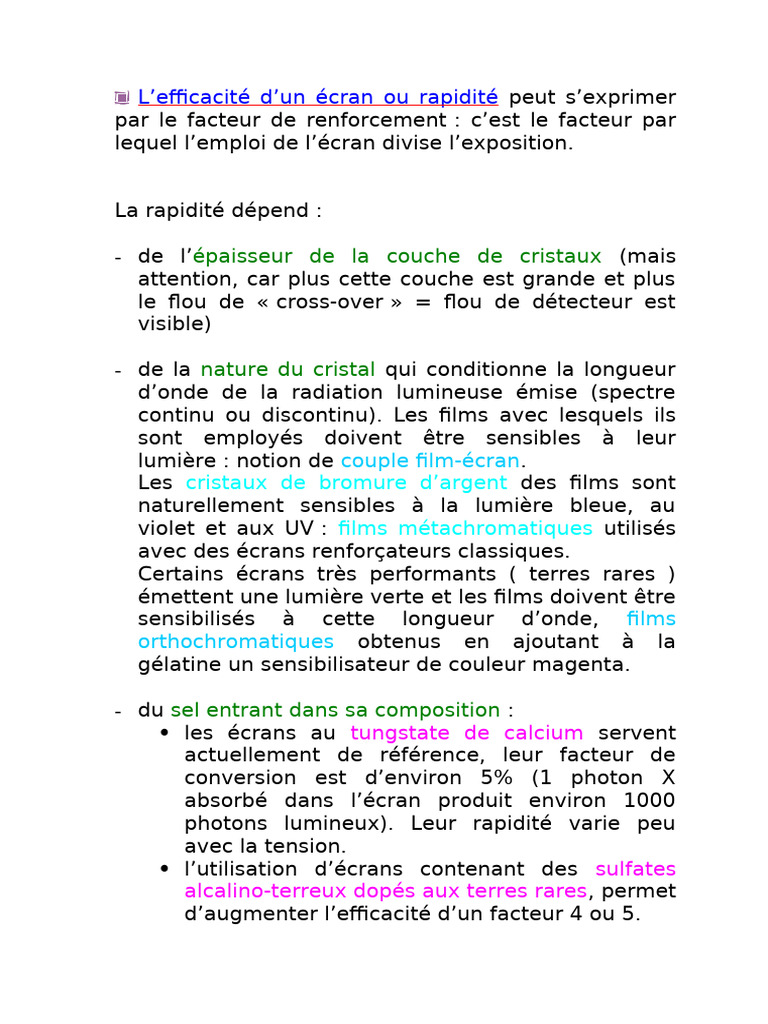2.efficacité Ou Rapidité D'un Écran | PDF