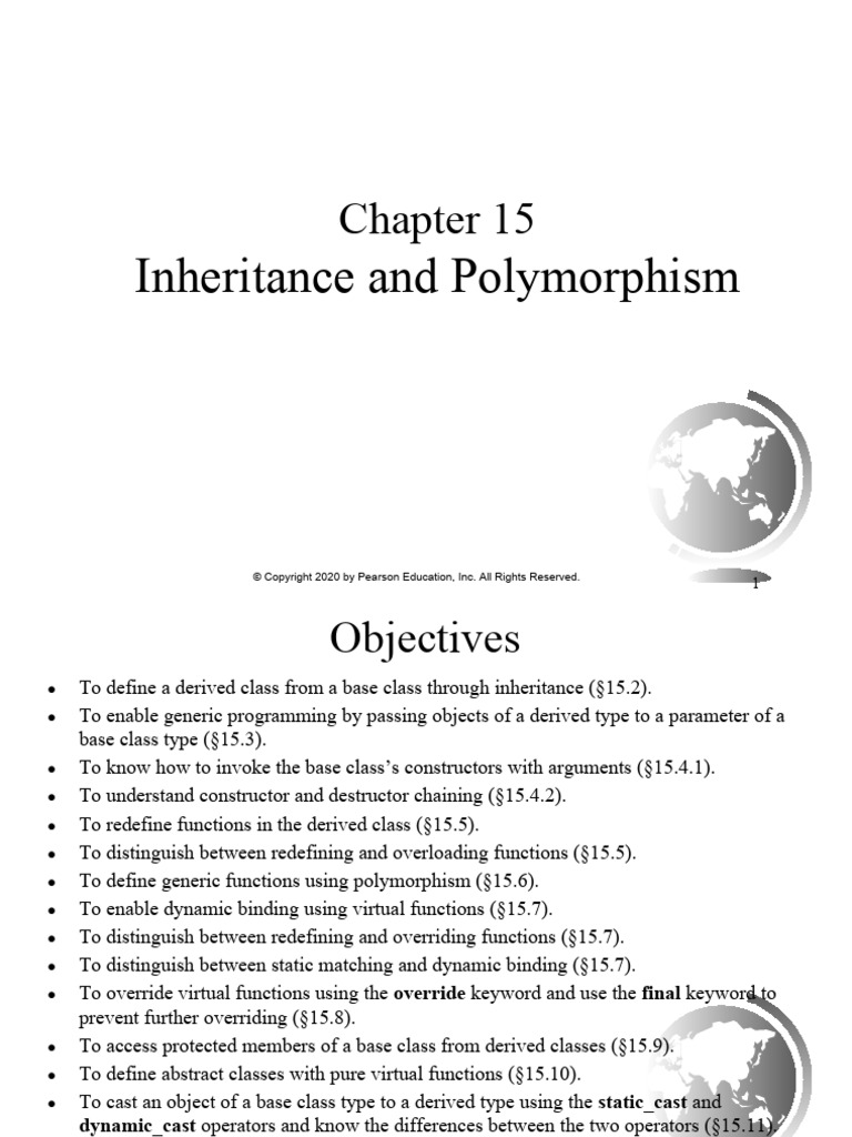 15slideInheritanceAndPolymorphism PDF | PDF | Inheritance (Object ...