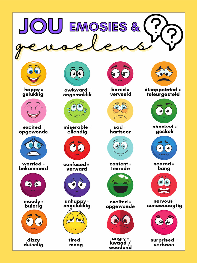 Afrikaans Emotions | PDF