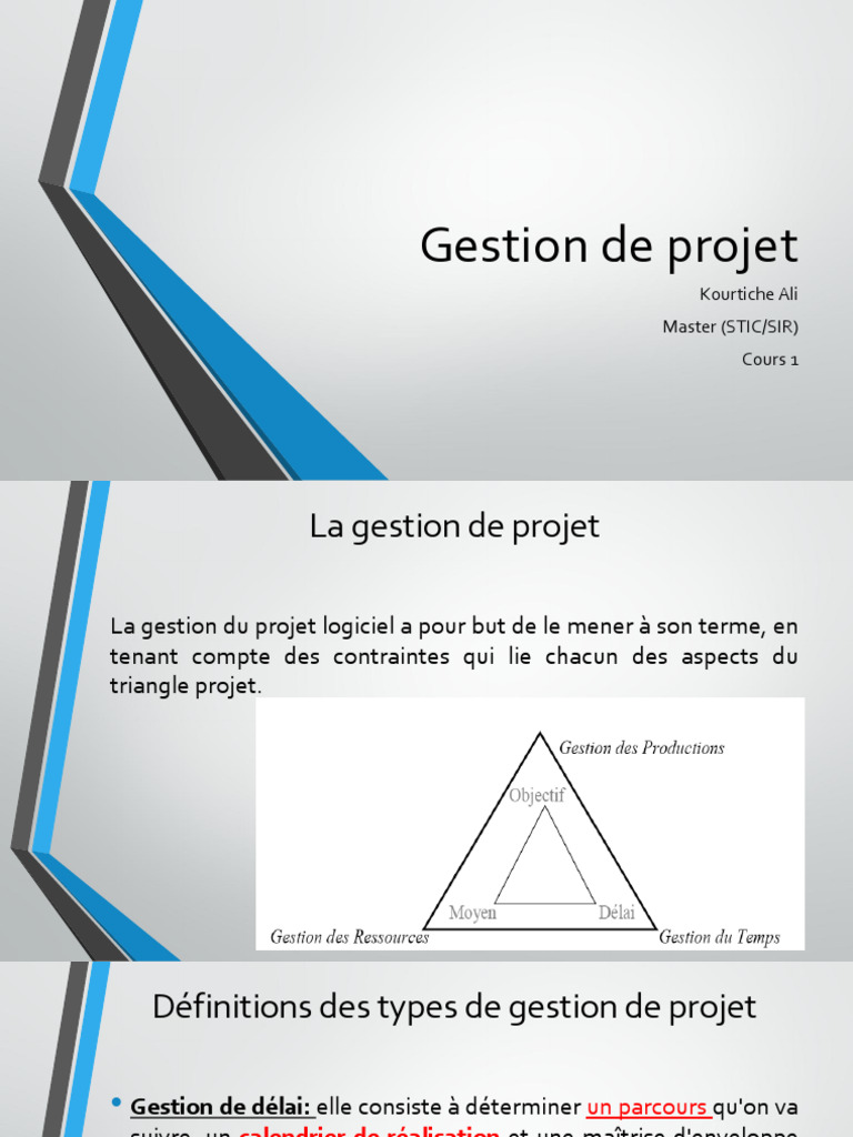 Gestion de Projet 2-2 | PDF | Gestion de projet | Planification