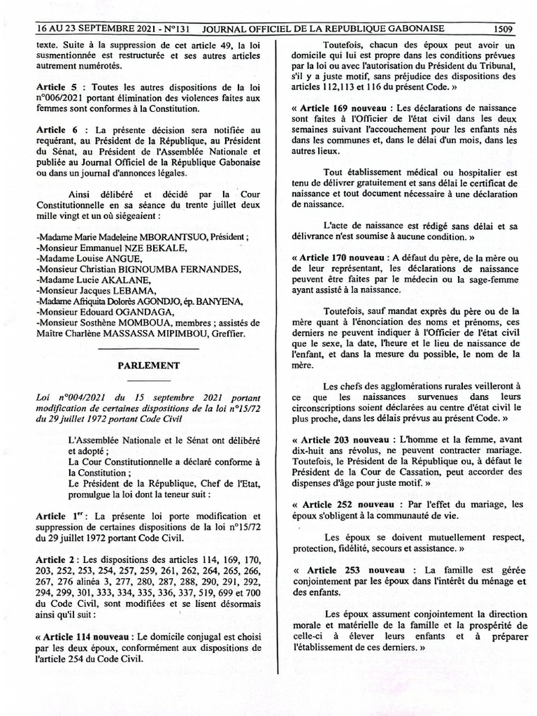 2021 - Premiere Partie Code Civil | PDF