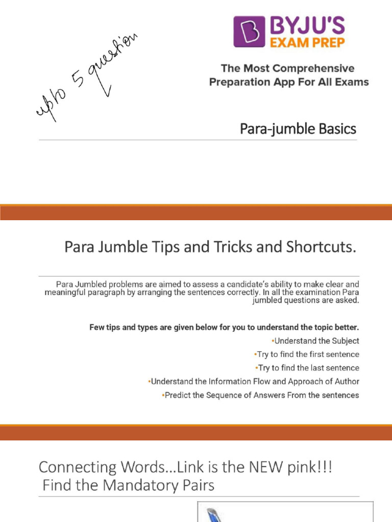 Class Parajumbles Strategies Approaches | PDF