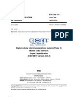 ETSI GSM 04.08 Spec Reference-Mobile Radio Interface