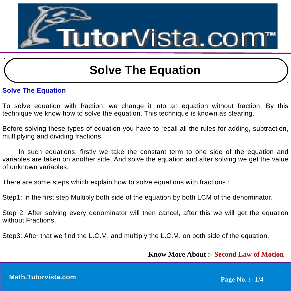Solve The Equation | PDF | Science & Mathematics | Computers