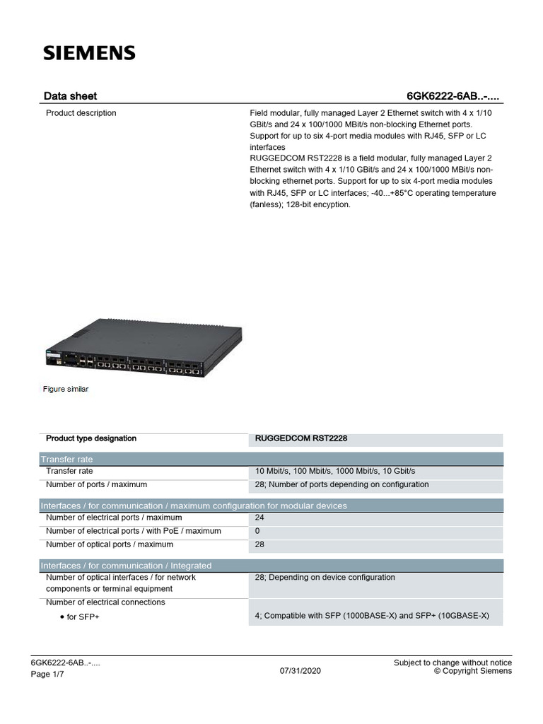 RST2228 6GK62226AB...... Datasheet en | PDF | Power Supply | Computer ...
