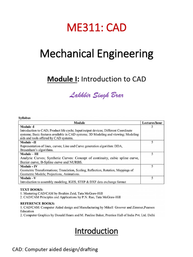 CAD Module I (1) - 1 | PDF | Computer Aided Design | Coordinate System