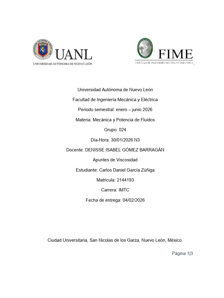 Notas de Indice de Viscocidad #2144193 | PDF