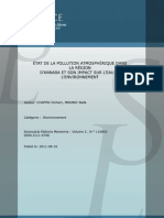 Etat de La Pollution Atmospherique Dans La Region D Annaba Et Son Impact Sur L Eau Et L Environnemet