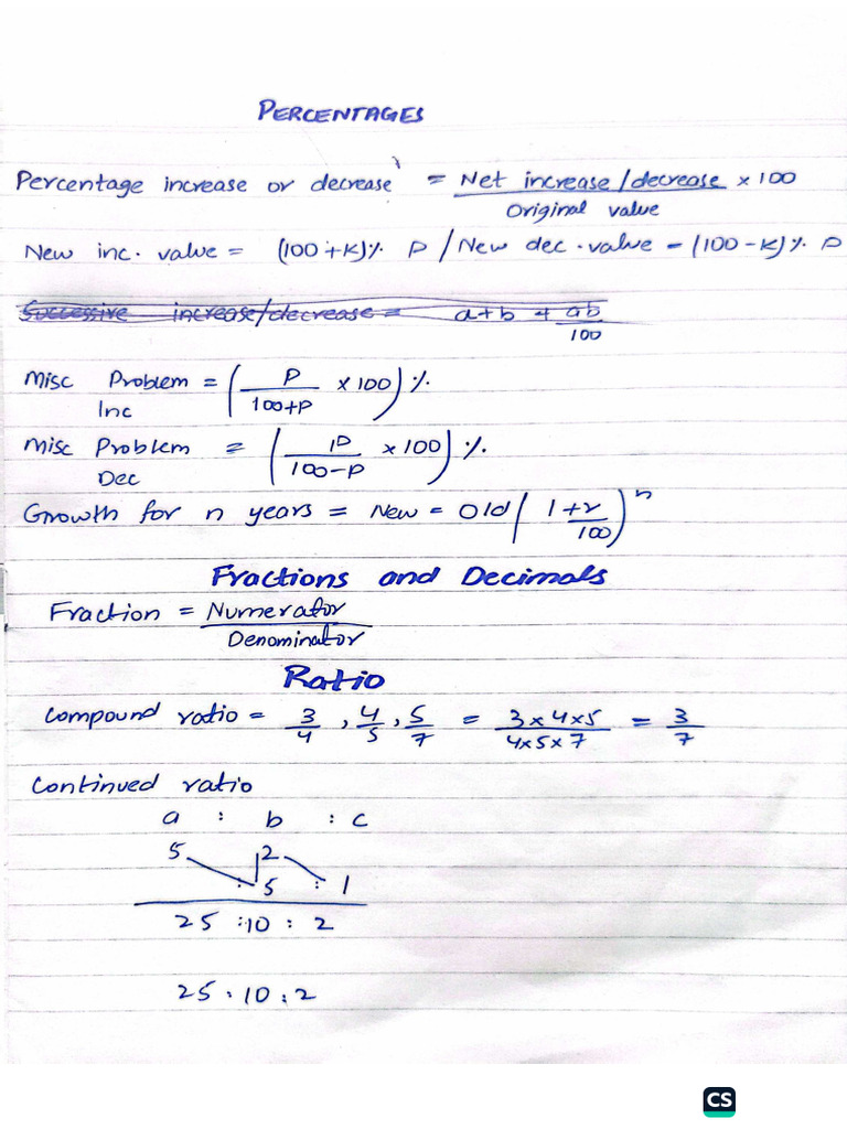 Formula Sheet | PDF