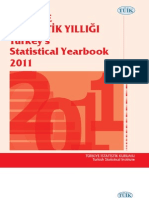 Türkiye İstatistik Yilliği Turkey's Statistical Yearbook 2011 Türkiye İstatistik Yilliği Turkey's Statistical Yearbook 2011