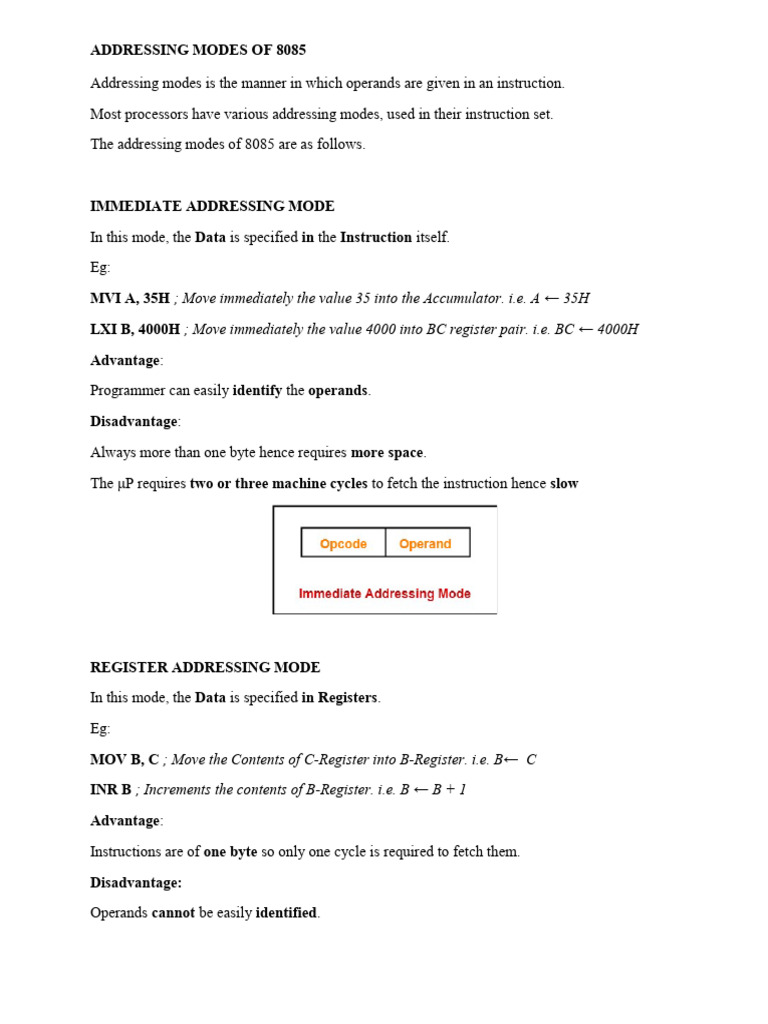 4.2 Addressing Modes | PDF