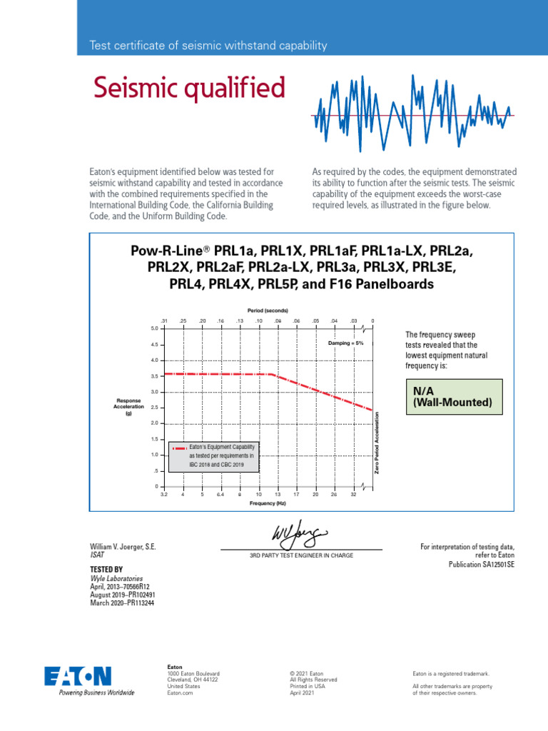eaton-seismic-certificates-pow-r-line-prl1a-prl1X-prl1aF-prl1a-lx-prl2a ...