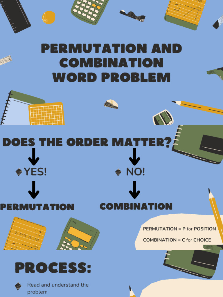 Combination Permutation Word Problem | PDF | Permutation | Mathematics