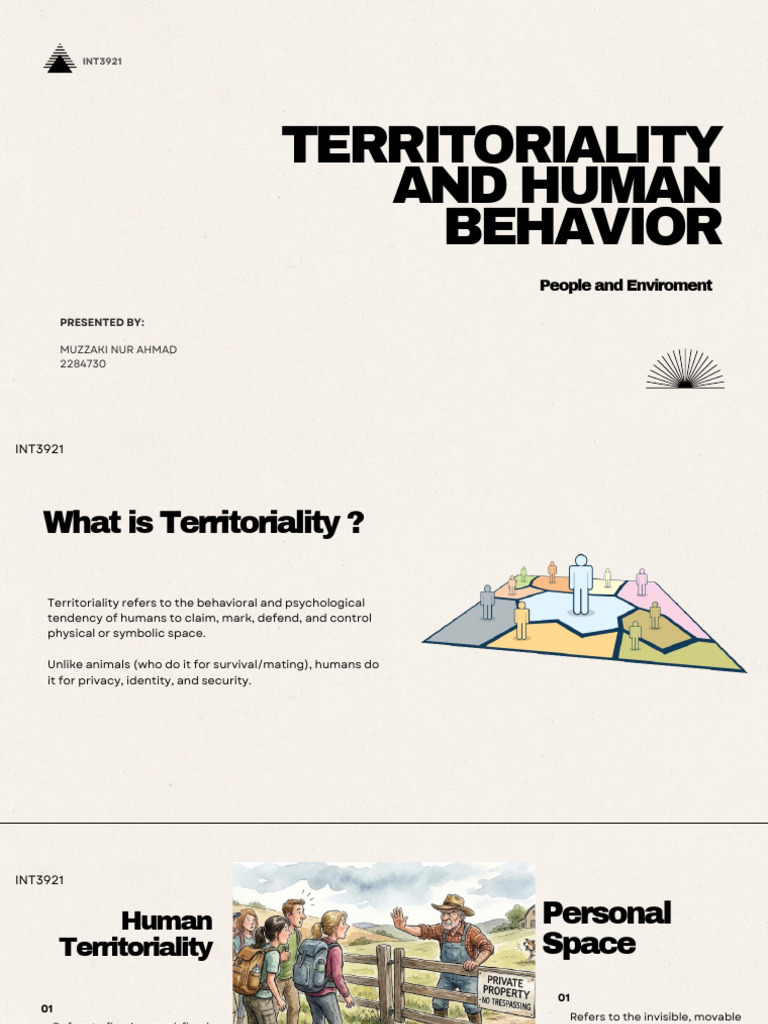 MUZZAKI - Human Territoriality | PDF | Psychology | Behavioural Sciences