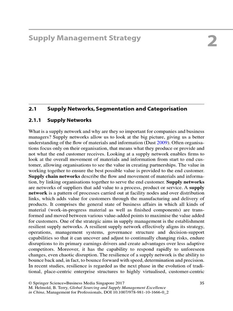 Global Sourcing and Supply Management Excellence | PDF | Supply Chain ...