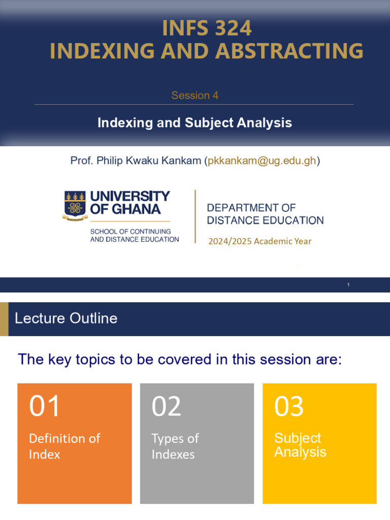 Lecture 4 - Indexing and Subject Analysis | PDF | Written Communication