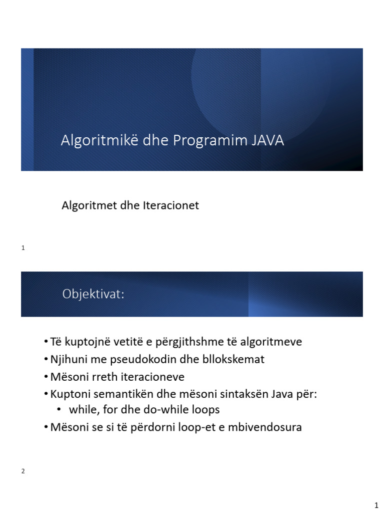 Algoritmet Dhe Iteracionet | PDF